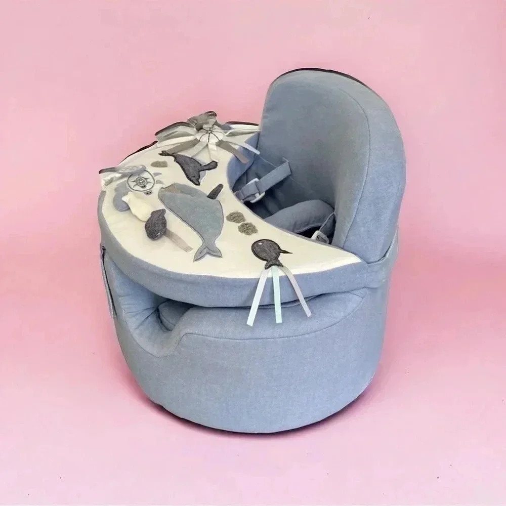Baby/ Toddler /Kids Sit-Me-Up Support Seat Brand New - Blue- Pottery Barn Kids - Picture 4 of 7